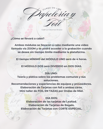 Papelería y Foil - Módulo 2