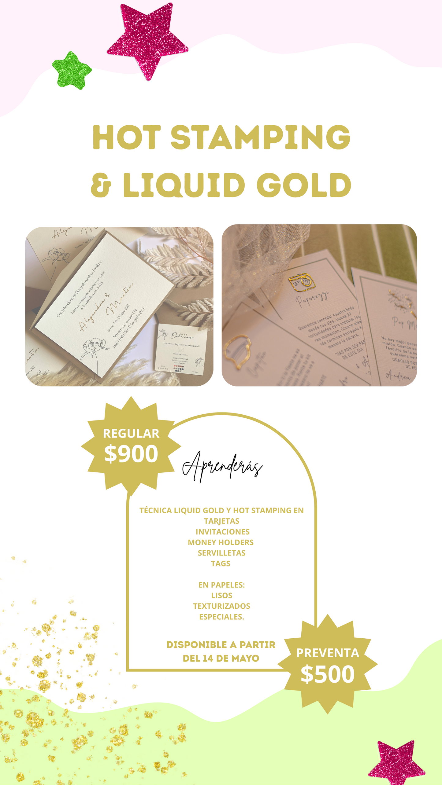 Hot Stamping & Liquid Gold ♥ (On Line)