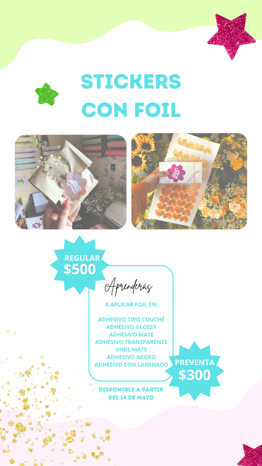 STICKERS CON FOIL ♥ (ON LINE)