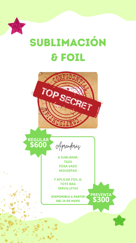 SUBLIMACIÓN Y FOIL ♥ (ON LINE)