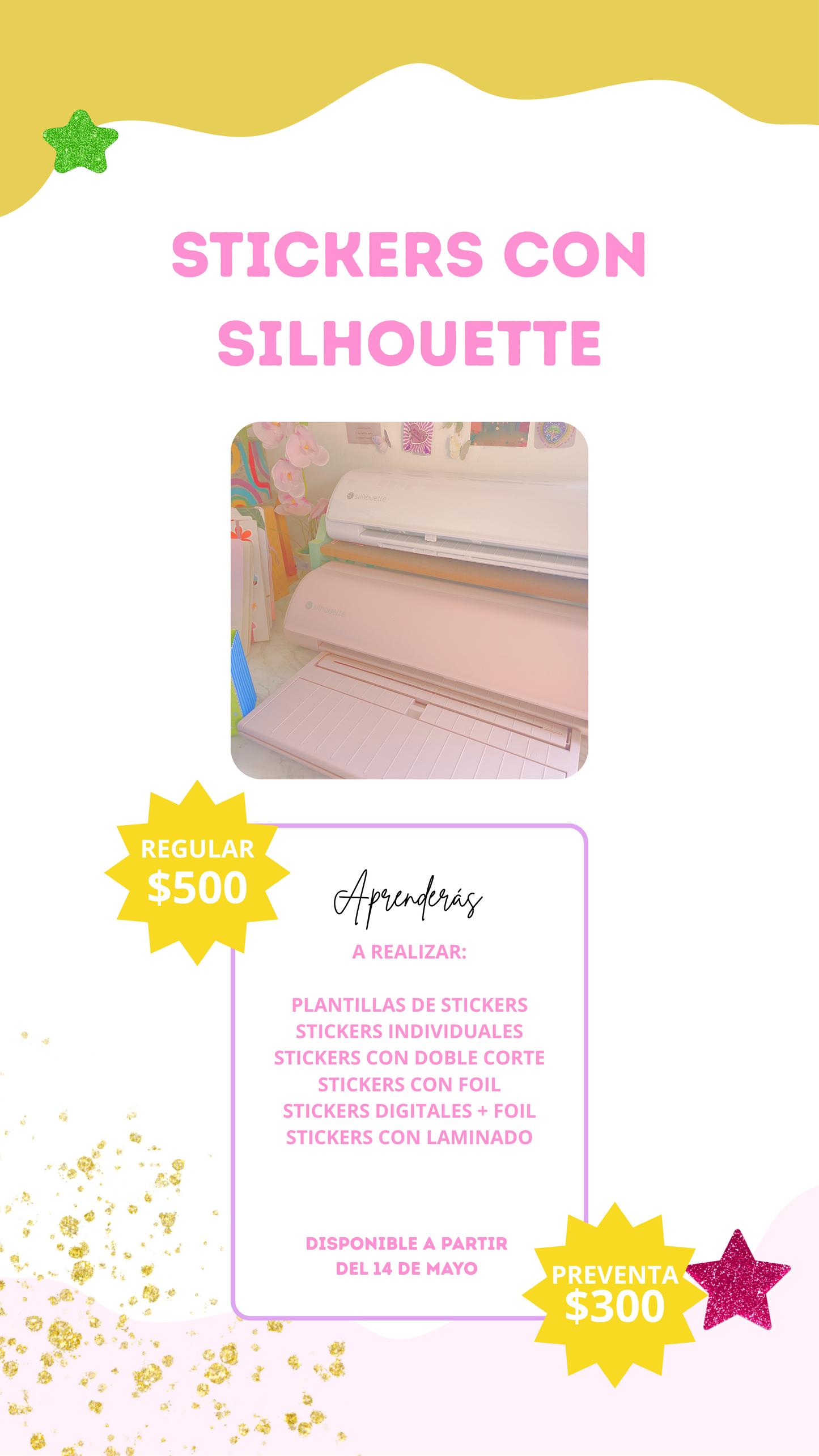 STICKERS CON SILHOUETTE ♥ (ON LINE)