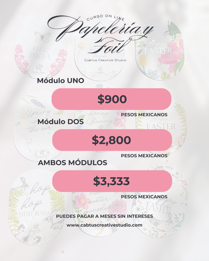 Papelería y Foil - Módulo 2