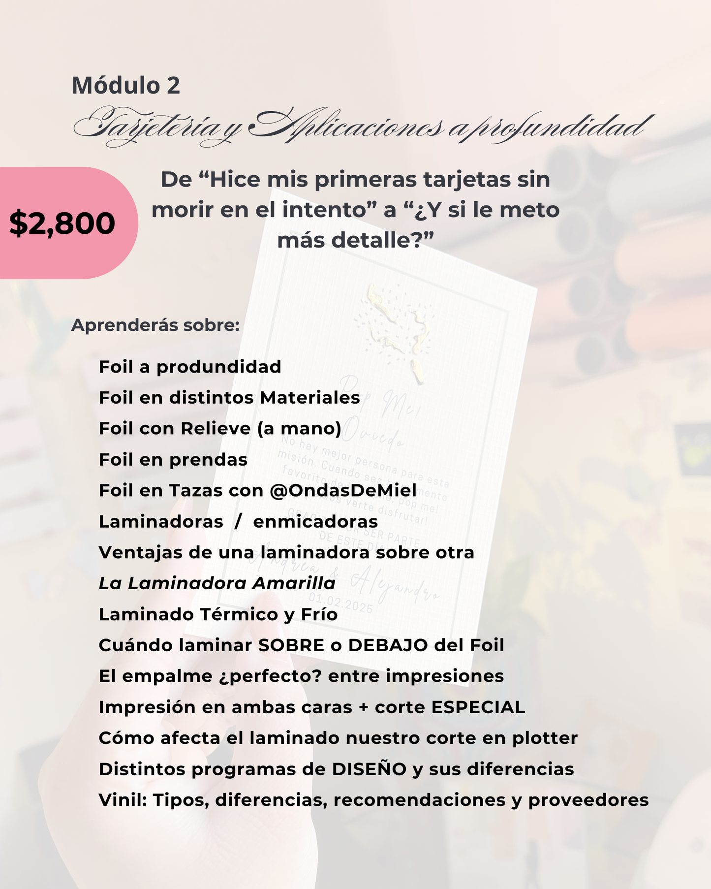 Papelería y Foil - Módulo 2