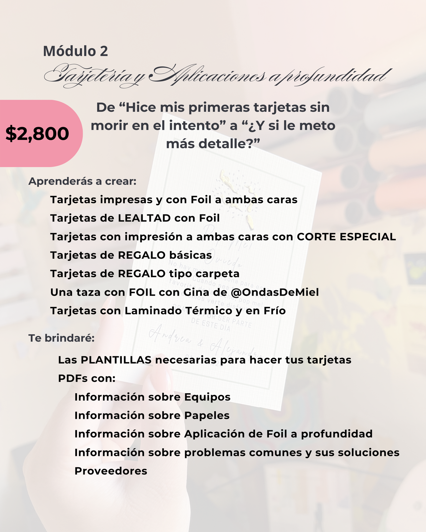Papelería y Foil - Módulo 2